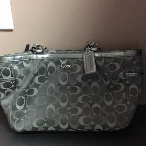 Coach silver handbag